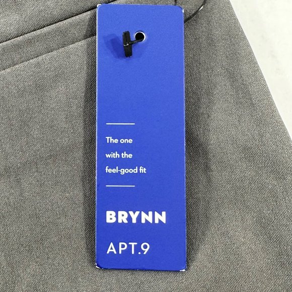 Apt 9 Women's Size 12 Capri Brynn Mid Rise Gray New With Tags - Picture 4 of 16